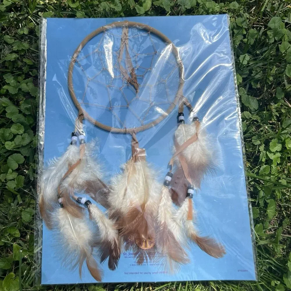 St. Joseph's Indian School Dream Catcher Peace Sign Lakota Sioux Legend Card